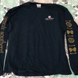 Simply Southern Navy Blue Long Sleeve Tee